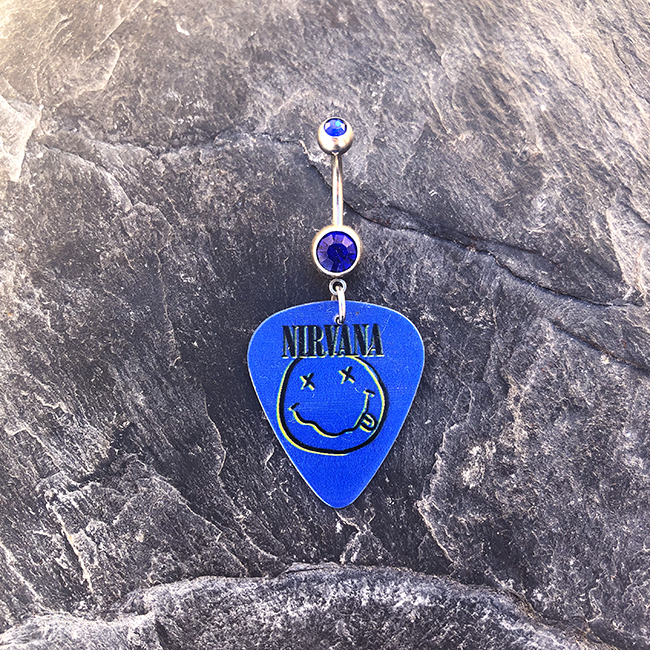 Nirvana Inspired guitar pick earring and pendant set